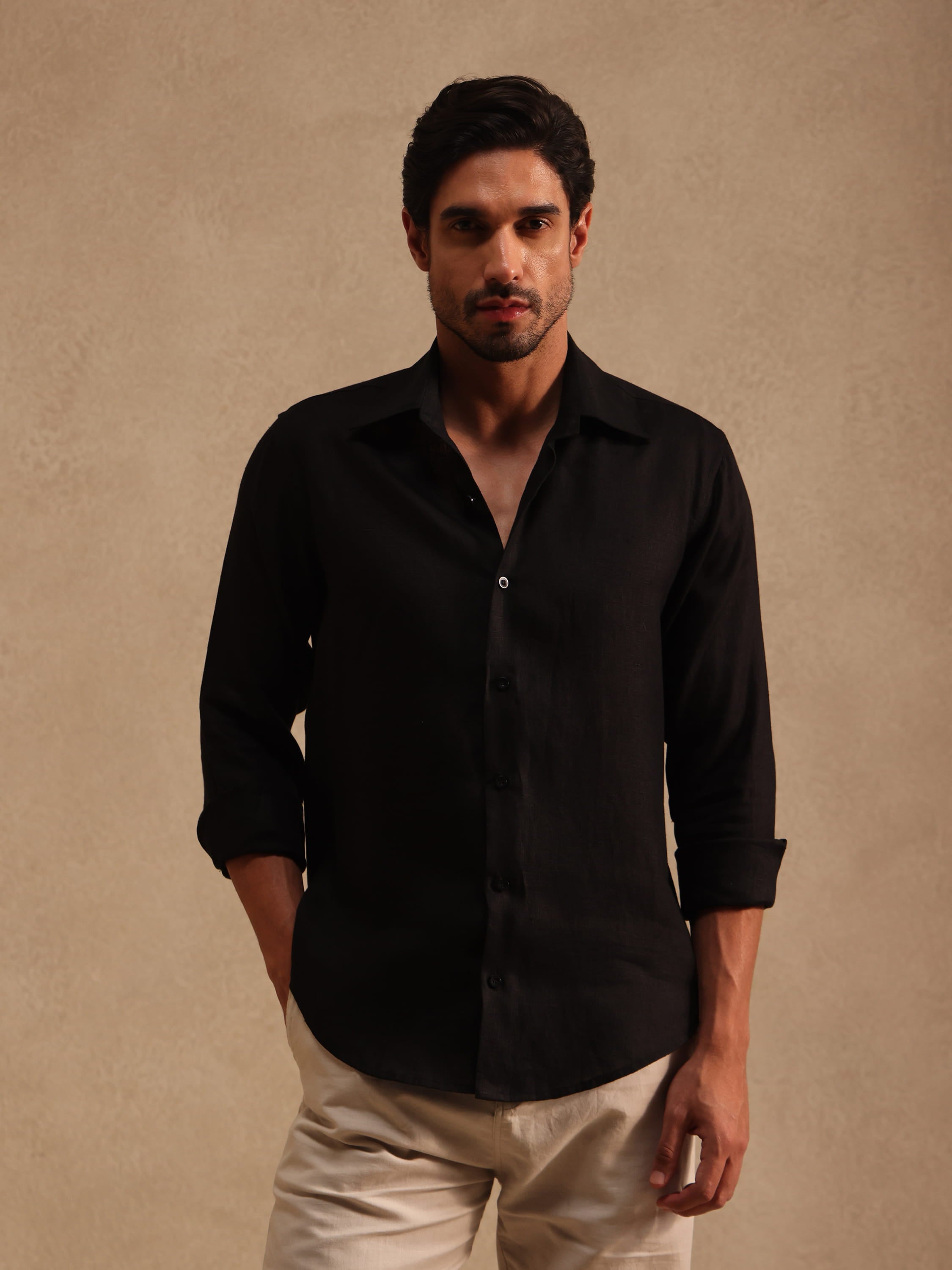 The Noir | 100% Linen Shirt
