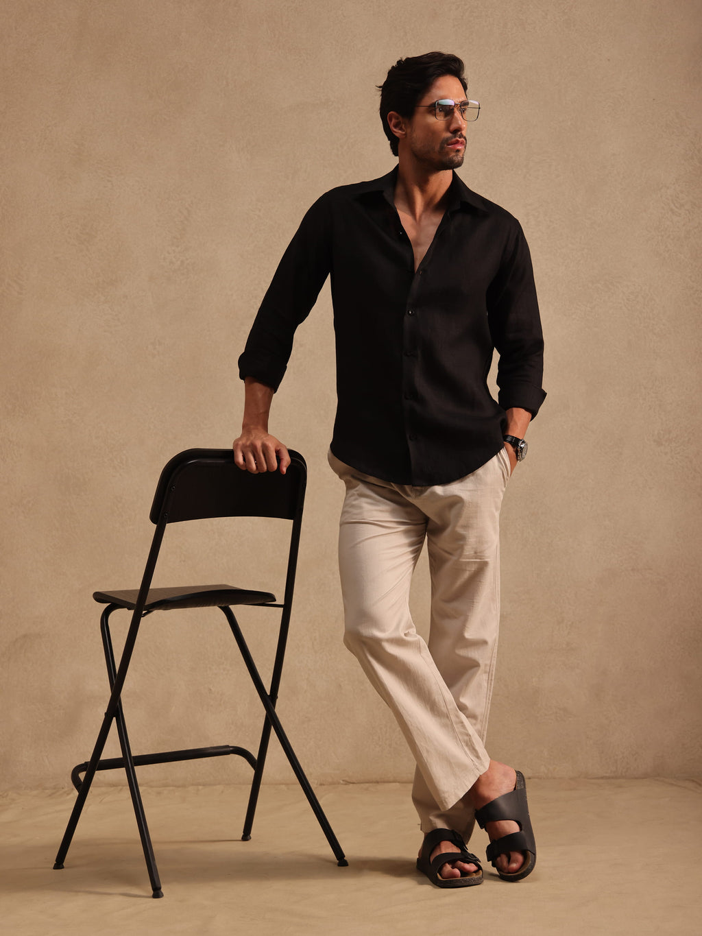 The Noir | 100% Linen Shirt