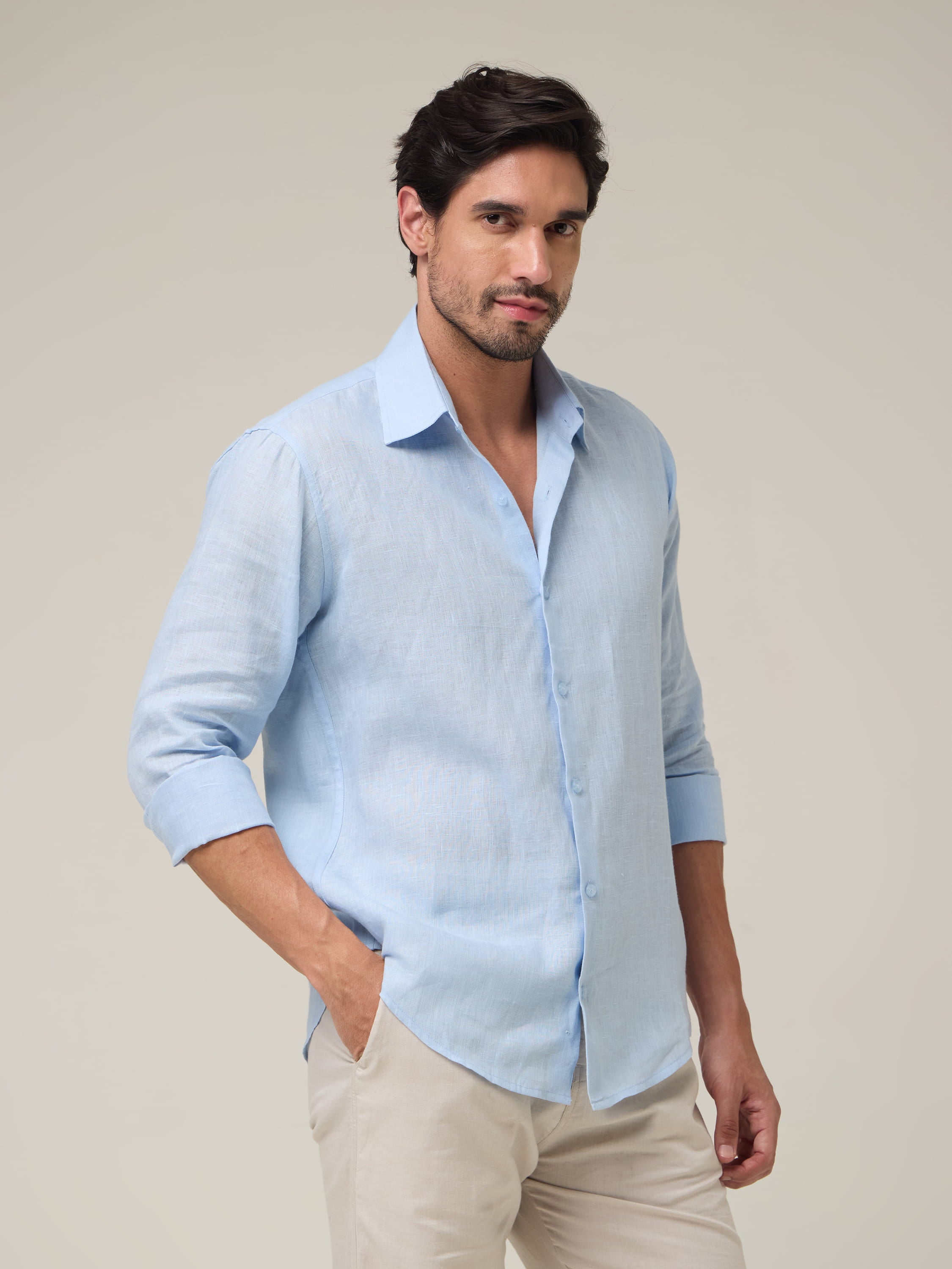The Azzure | 100% Linen Shirt
