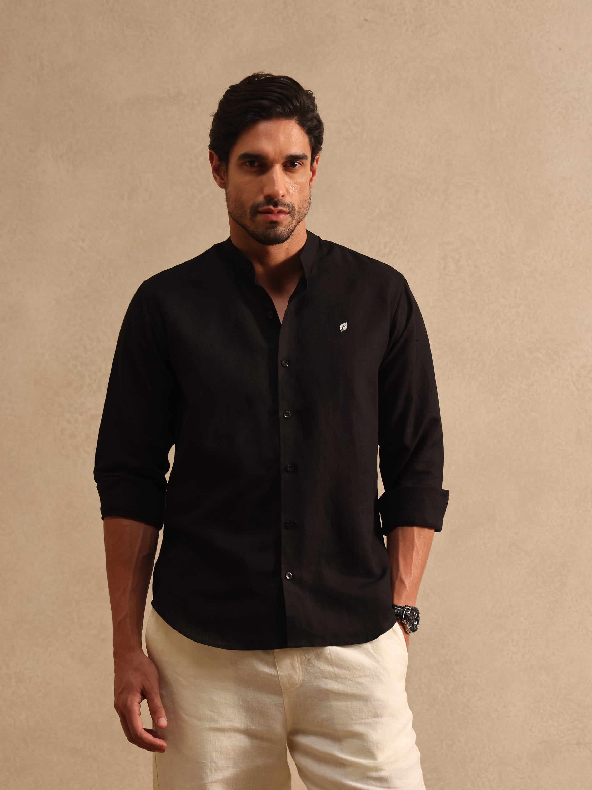 The Midnight - 100% Linen Shirt