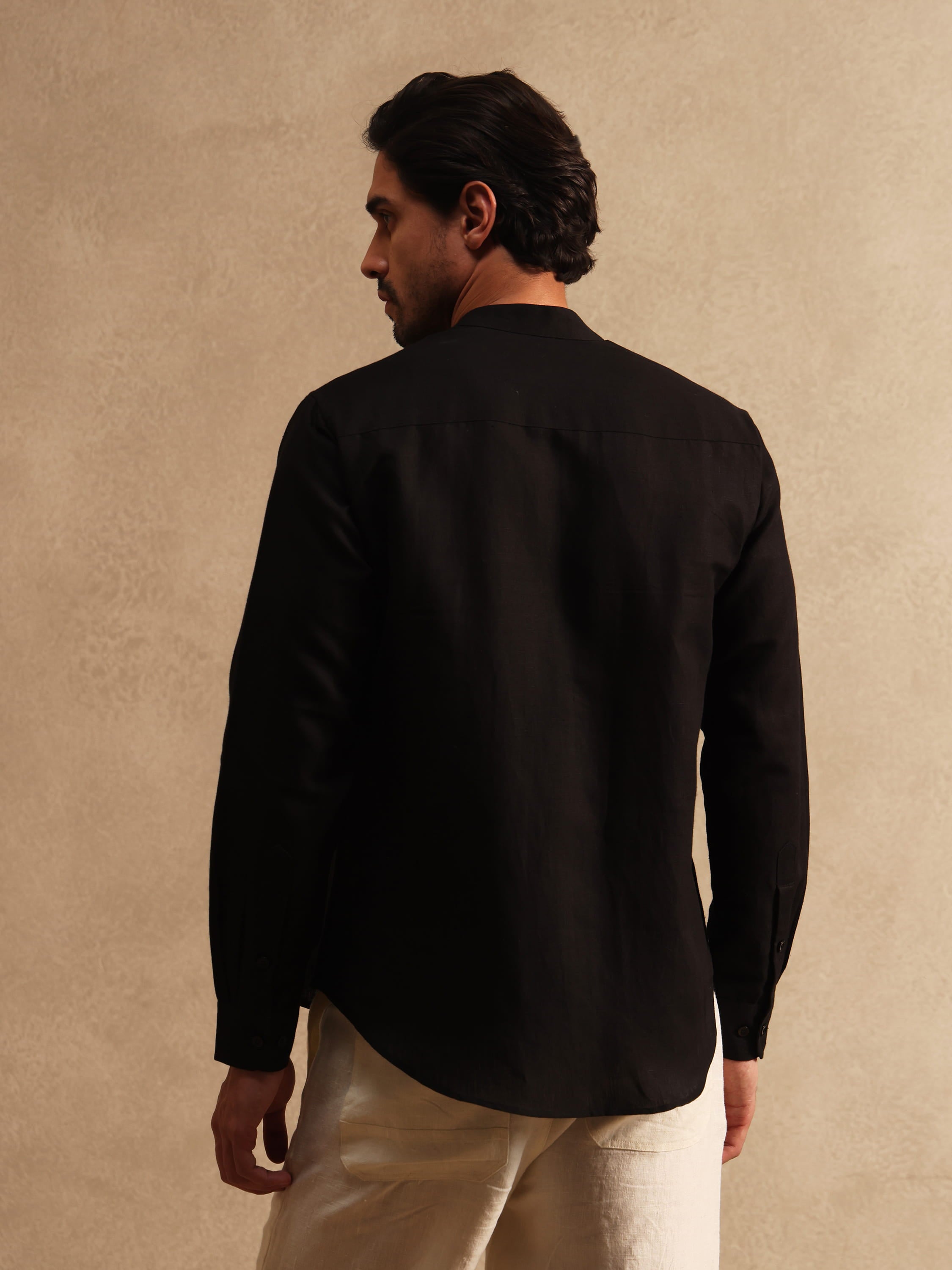 The Midnight - 100% Linen Shirt